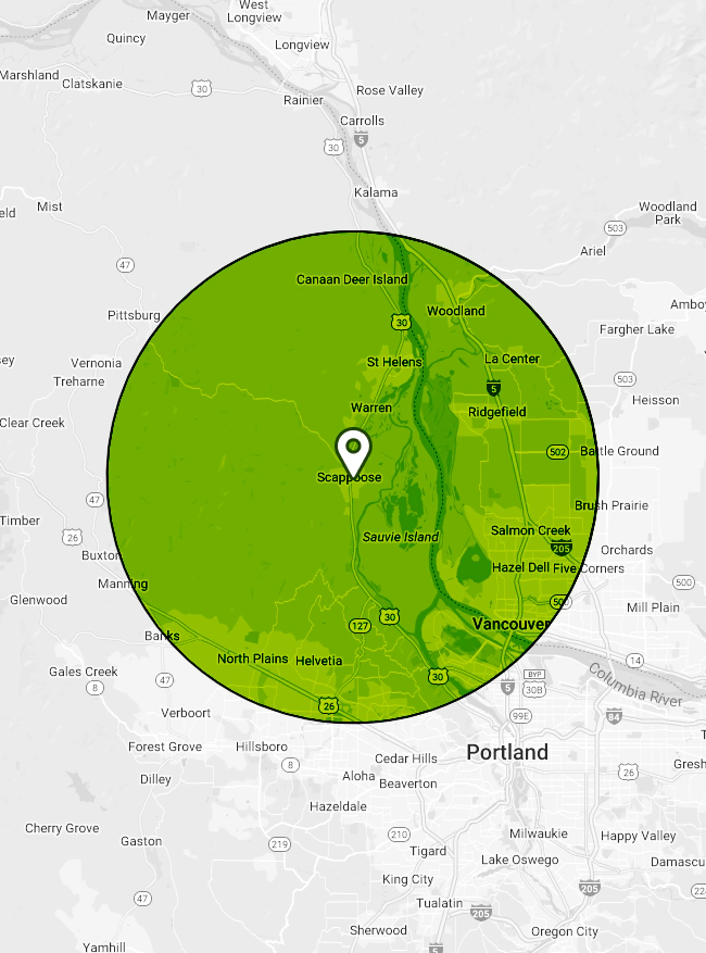 map scappose single pin
